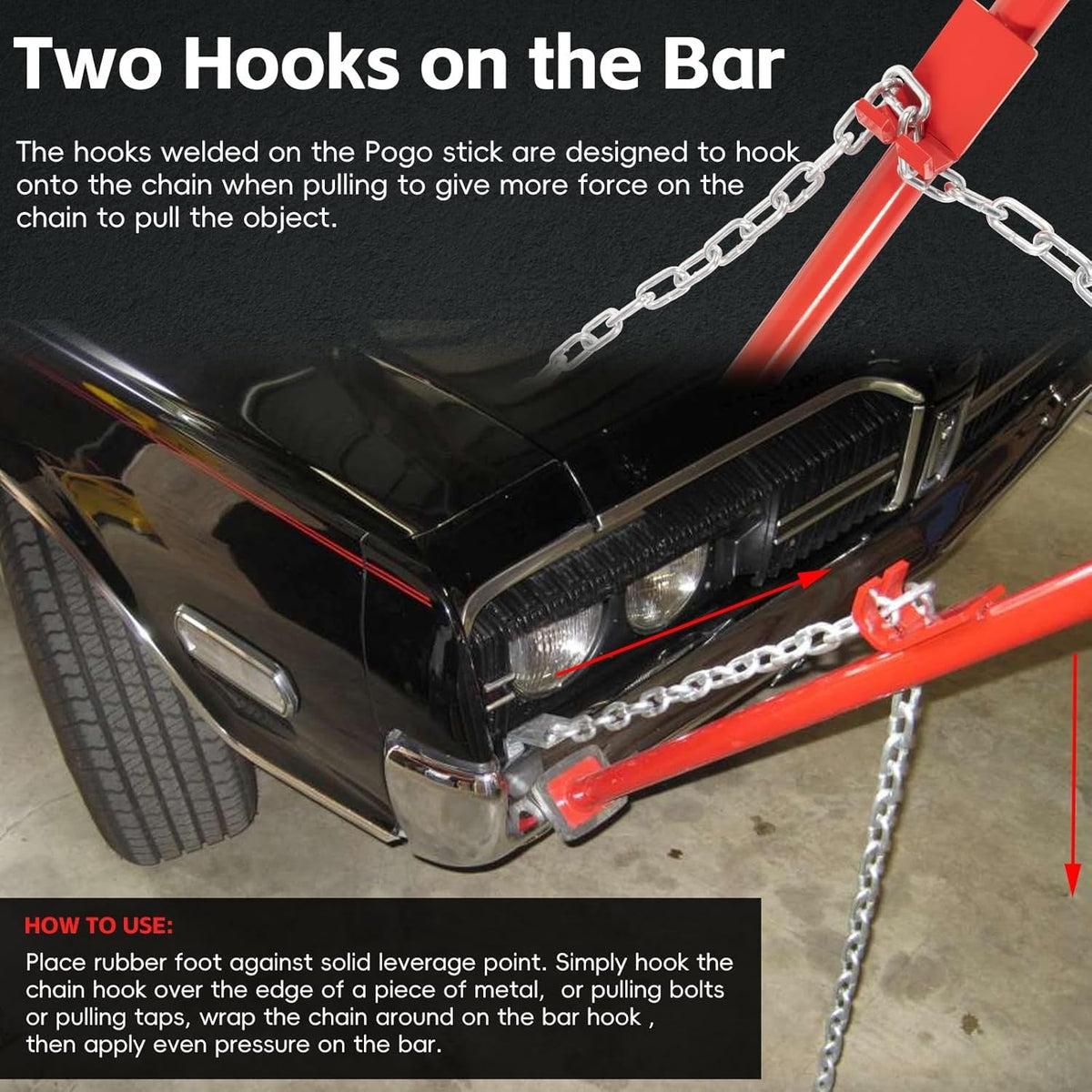 77175 Pulling Stick Tool For Car Repair Auto Body Puller Alignment Bar, 52" Long