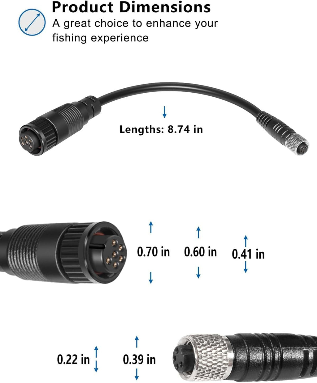 MKR-US2-1 Universal Sonar 2 Adapter Cable for 1852061 Garmin GPSMAP Fishfinder