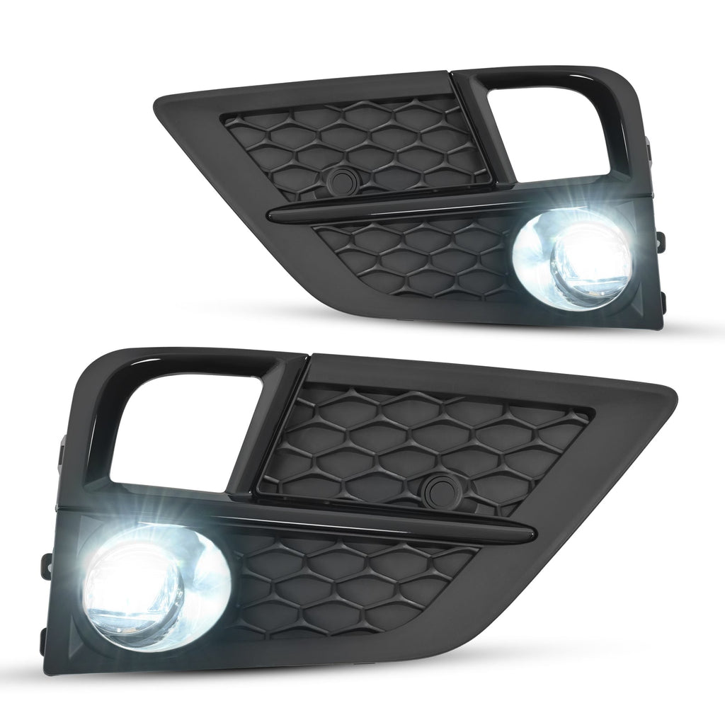 For 2018-2020 Honda Odyssey LED Fog Lights Front Bumper Driving Lamps W/Bezel