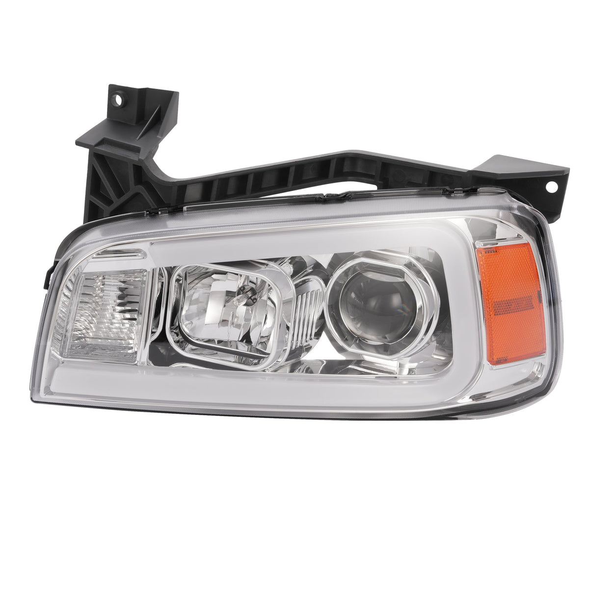 LED DRL Projector Headlights HeadLamps Left+Right For Dodge Charger 2006-2010