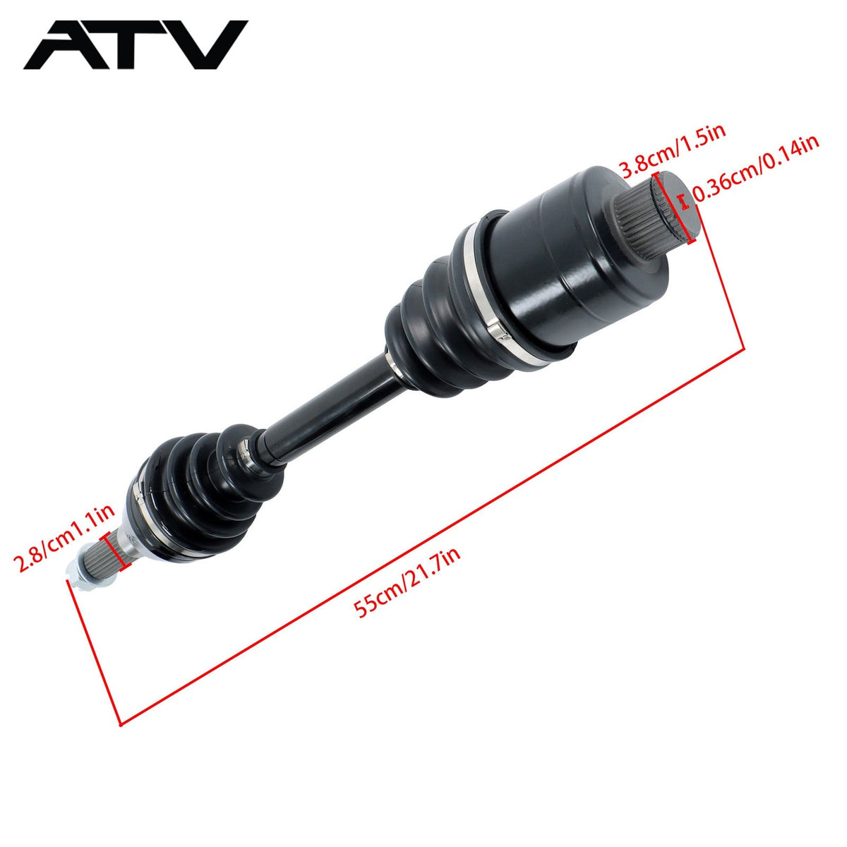For Polaris Sportsman Hawkeye 2PCS Rear Left+Right CV Axles Drive Shaft 1332421