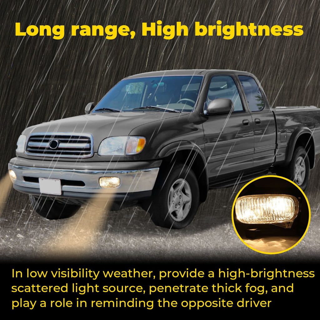 Front Left Drving Fog Lamp Clear With Bulb Set For Toyota Tundra 2000-2006