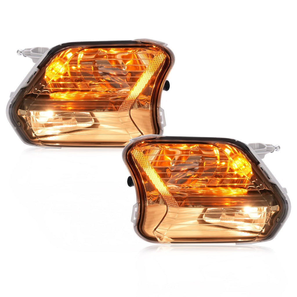 Front Fog Lights Turn Signal Lamp With Bulb For Ford Escape Kuga 2017-2019 LH+RH