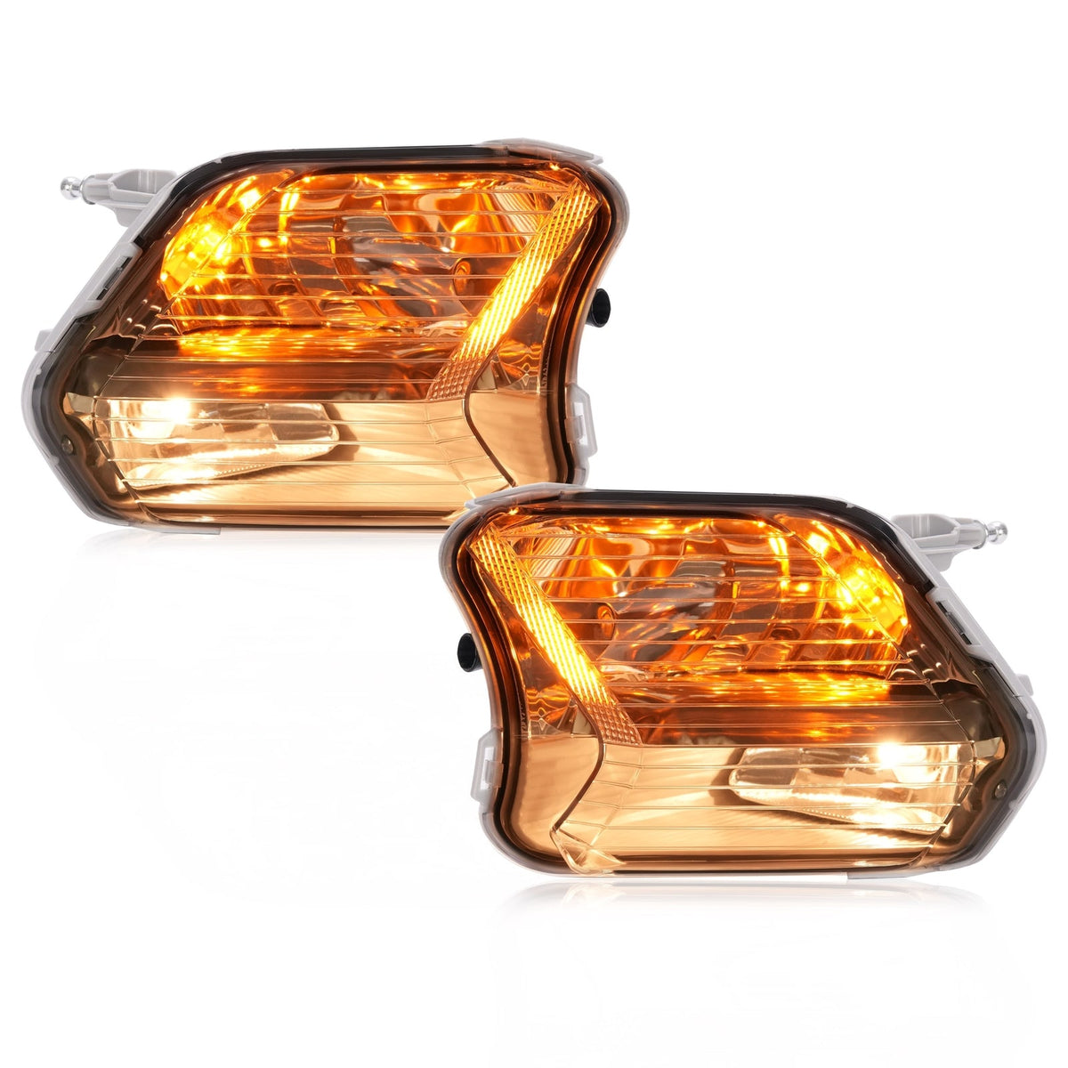 Front Fog Lights Turn Signal Lamp With Bulb For Ford Escape Kuga 2017-2019 LH+RH