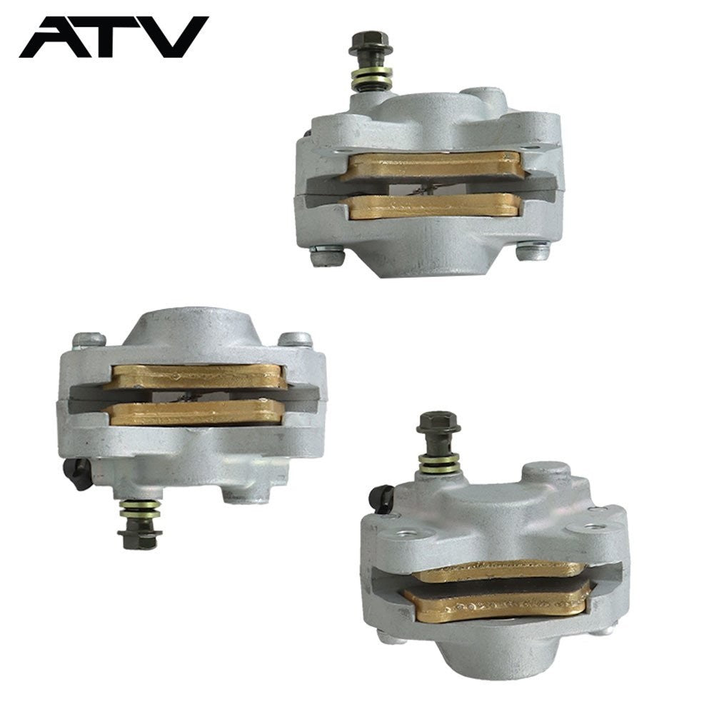 For Arctic Cat 500 4x4 Automatic 2000-02 Front & Rear Brake Calipers w/Pads ×3