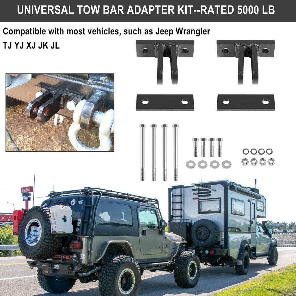For Blue Ox BX88230 Bolt-On Adapter Class III Universal BX Tab Tow Bar BasePlate