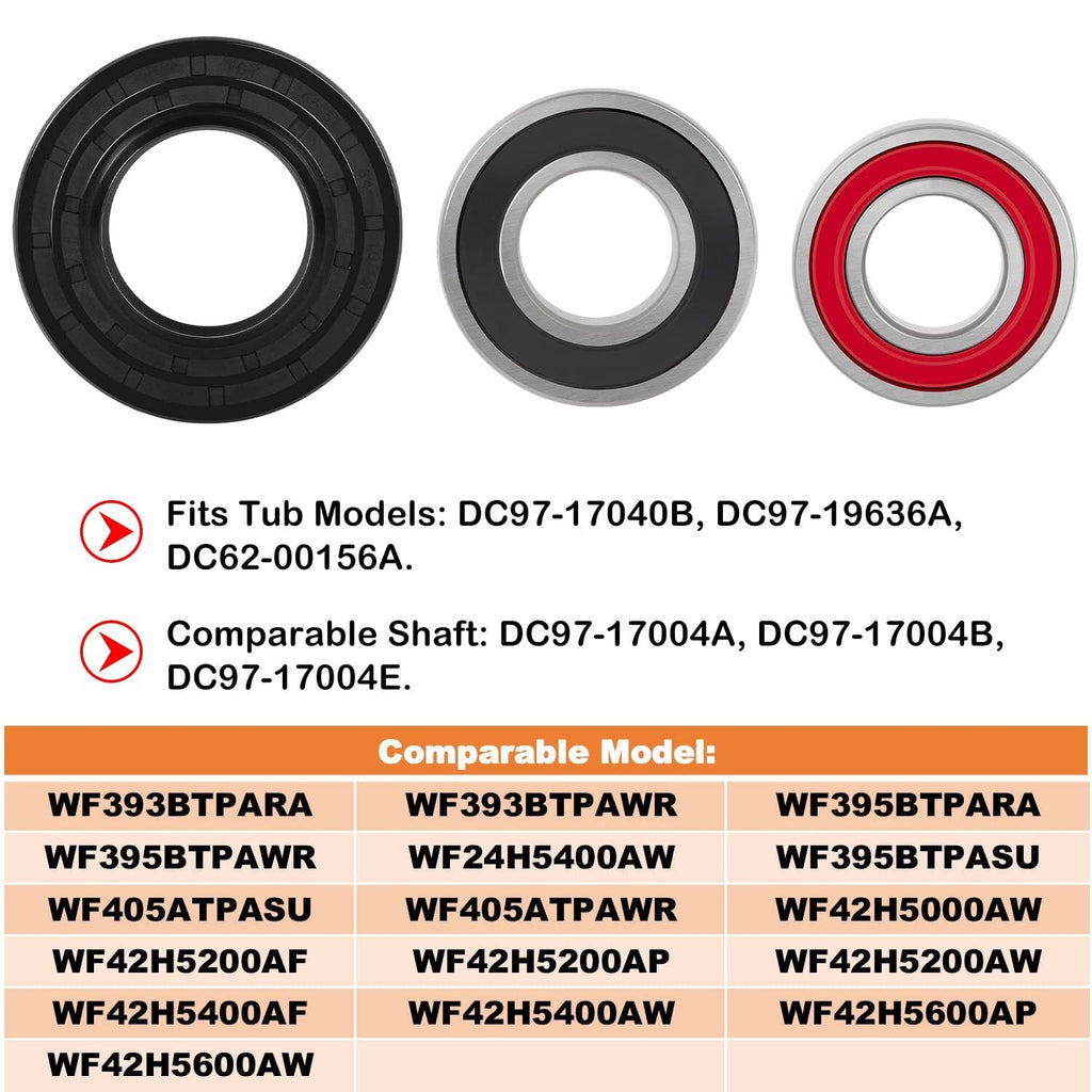 Washer Seal & Bearing Replacement Kit DC62-00156A 6601-002637 6601-000148