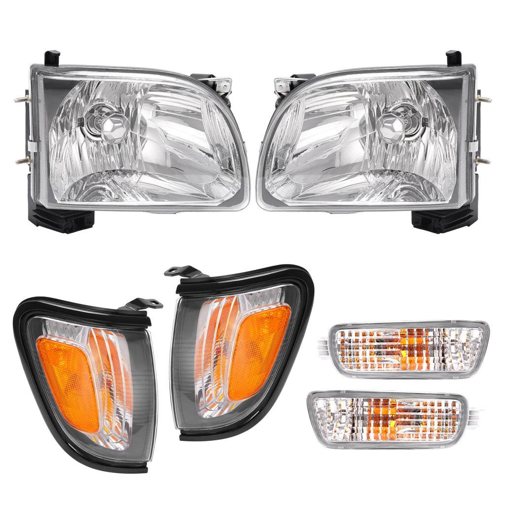For Toyota Tacoma 2001-2004 Headlights Corner Signal Lights Bumper Lamp w/Bulbs