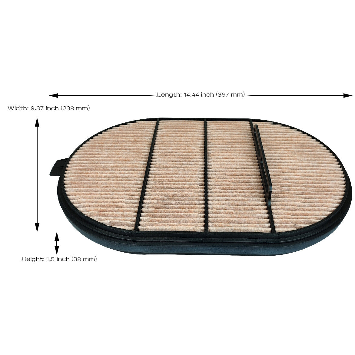 49557 Replacement for Wix Air Filter Corrugated Style Secondary