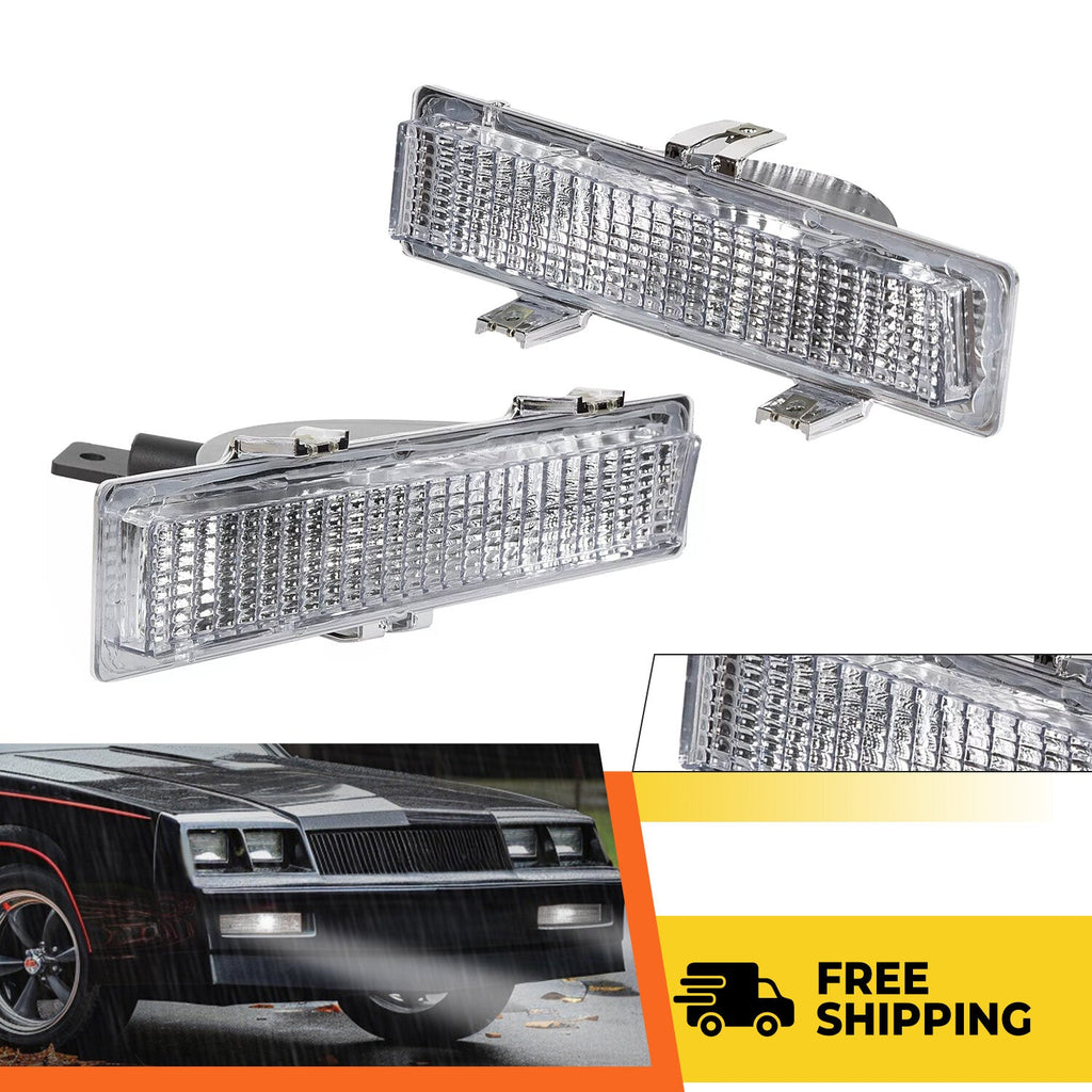 Pair of Front Park and Turn Signal Light Lamps For Chevy Monte Carlo SS 1981-88