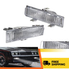 Pair of Front Park and Turn Signal Light Lamps For Chevy Monte Carlo SS 1981-88