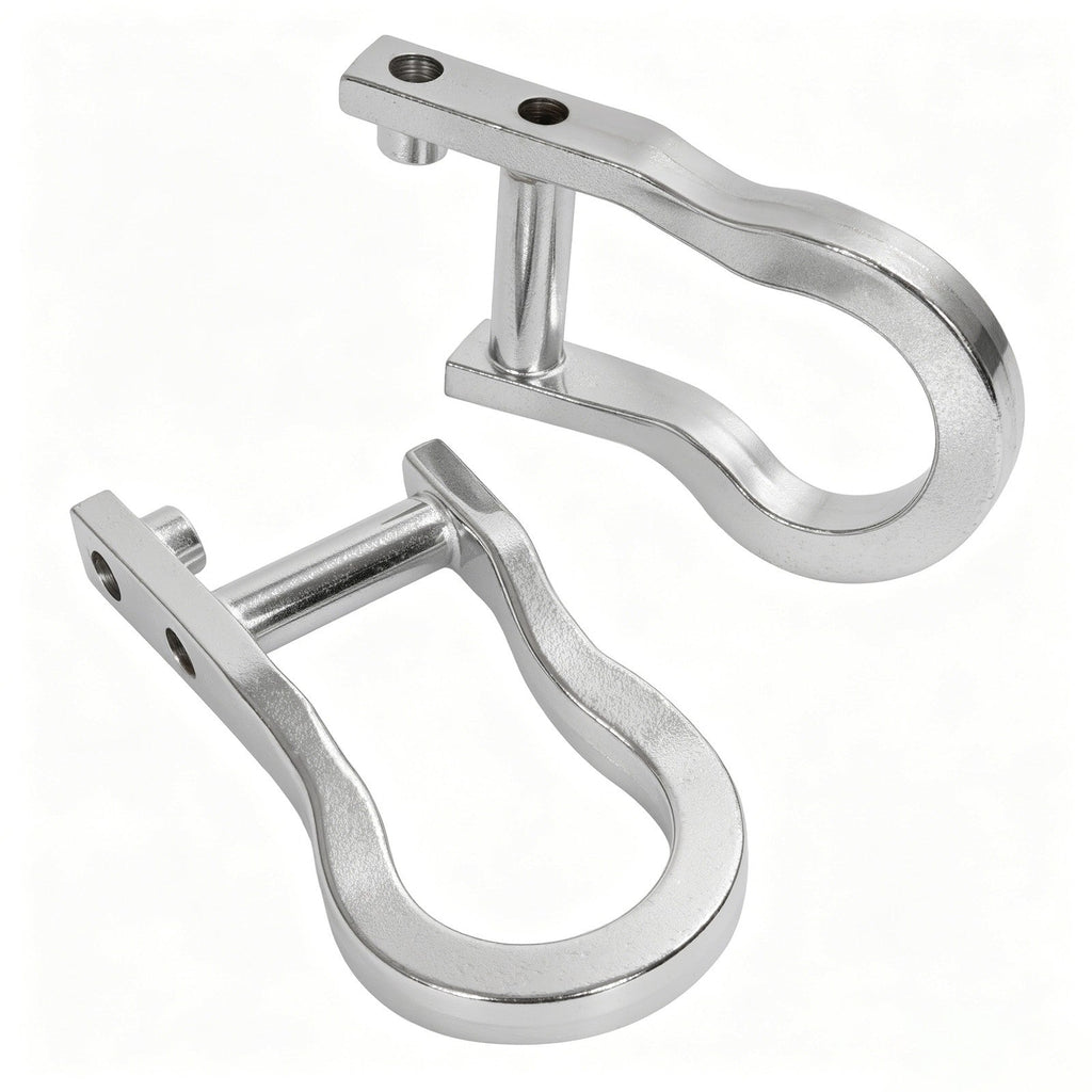 2Pcs Chrome Tow Hooks #84072462 For Chevrolet GMC Silverado Sierra 1500 2007-19