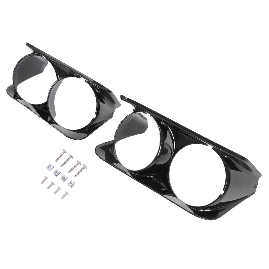 Pair Headlight Bezels Driver Passenger For Chevrolet C3 Corvette 1968-1982 LH&RH