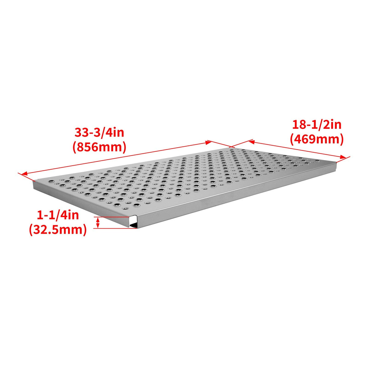 Universal 19"x34" Semi-Truck Deck Plate For Freightliner Peterbilt Kenworth