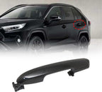 Rear Driver/Passenger Side Exterior Door Handle Black For Toyota Rav4 2017-23 EK