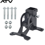 Black UTV 2'' Rear Receiver Tow Hitch For Polaris RZR PRO XP 4 years 2020+ Steel