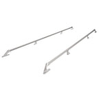 Top Bed Rail Kit For 1967-1991 Chevy C10 Truck Silver Driver & Passenger Side