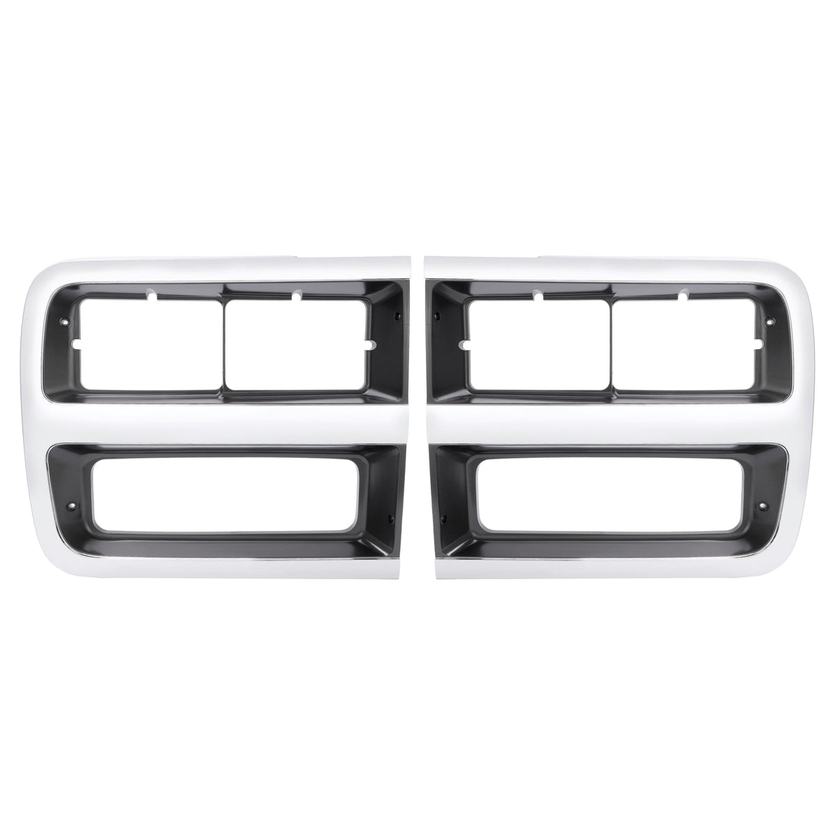 Pair Headlight Bezel Door Set For Chevrolet G10 G20 G30 1992-95 Driver&Passenger