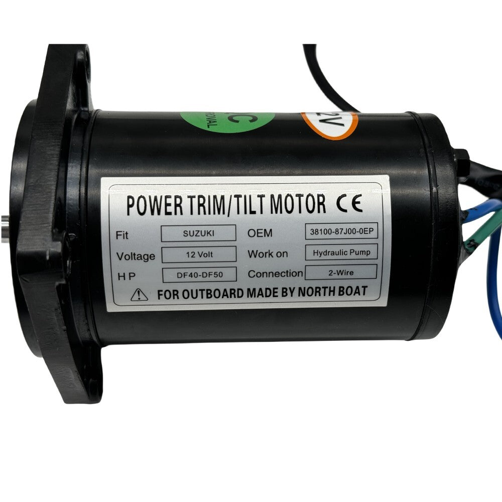 12V Trim/Tilt Motor For Suzuki DF40 & DF50 2Wire 4Bolt 1999-2010 38100-87J00-0EP
