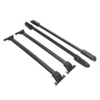 For Honda Pilot 2009-2015 Black 4Pcs Roof Rack Rails Cross Bar Side Rail