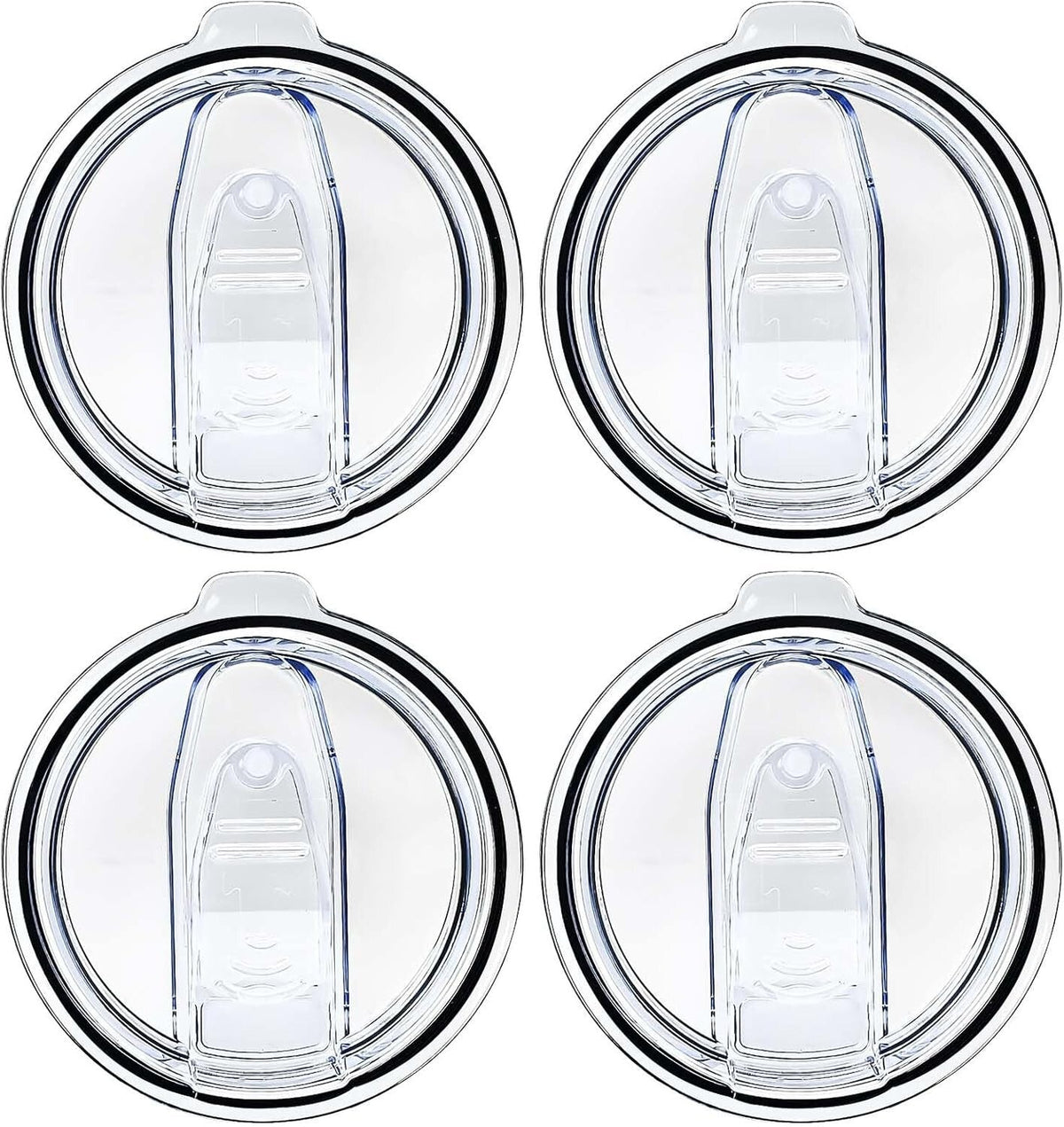 4Pcs Replacement Splash Spill Proof Lids for 20oz Stainless Steel Skinny Tumbler