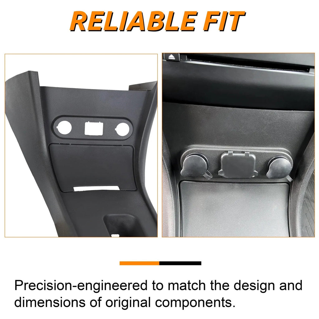 For Dodge Charger Police 2011-2020 Center Console Plastic Upholstered Trim Black