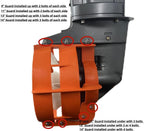 Propeller Safety Guard 11" Orange  Fits 25 thru 35hp Boat Marine Outboard Engine
