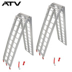 ATV UTV 7.5' Aluminum Folding Loading Ramps For Truck Motorcycle Lawn Mower ×2