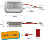 Choice Parts W10695459 for Whirlpool Refrigerator LED Light Module Assembly