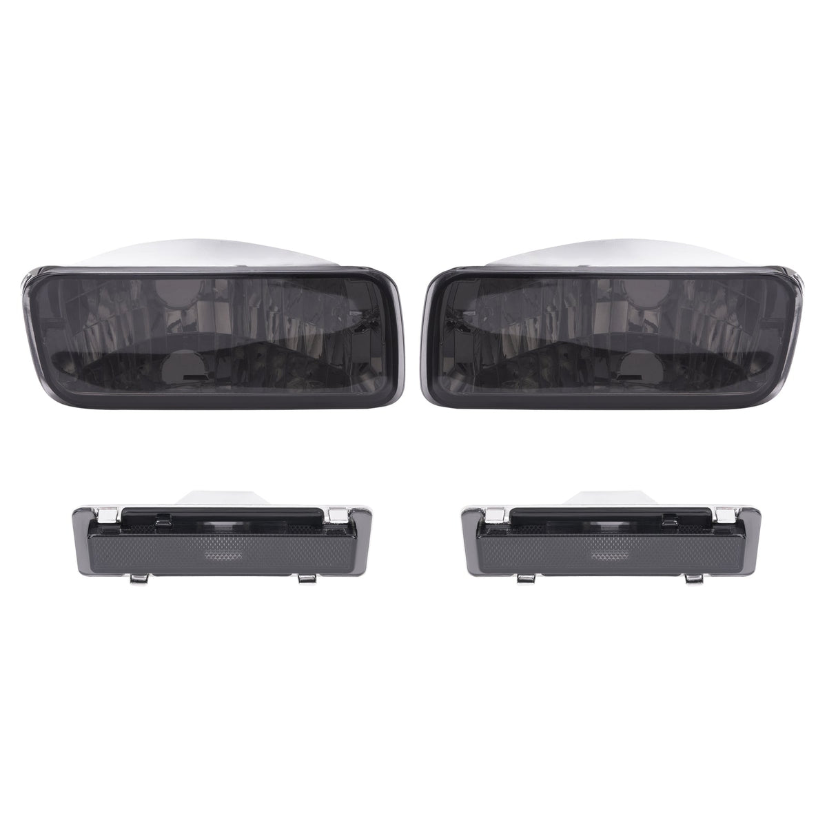 Smoke Bumper Turn Signal Lights&Side Marker Lights For Chevrolet Camaro 85-92
