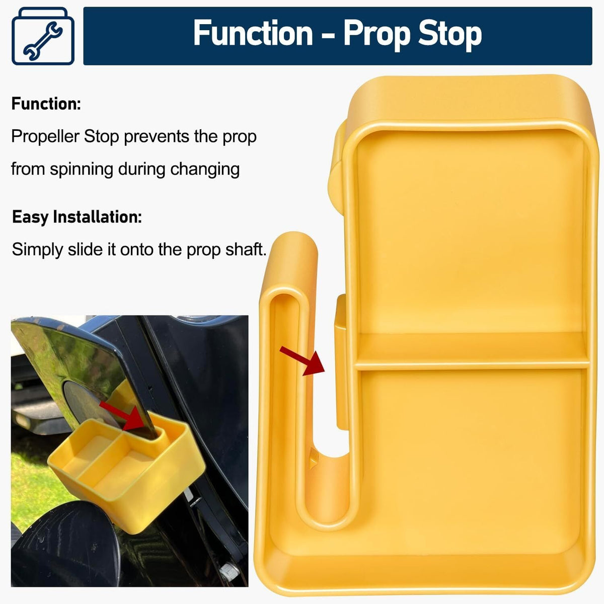 Prop Stop Propeller Stop Prop Block for All Outboard & Stern Drive Applications