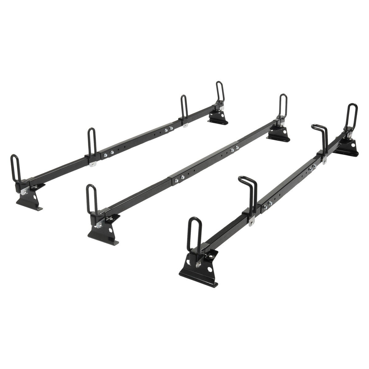 65" 3-Bar Cargo Van High Ladder Roof Rack For Nissan NV 1500 2500 3500 750 lbs