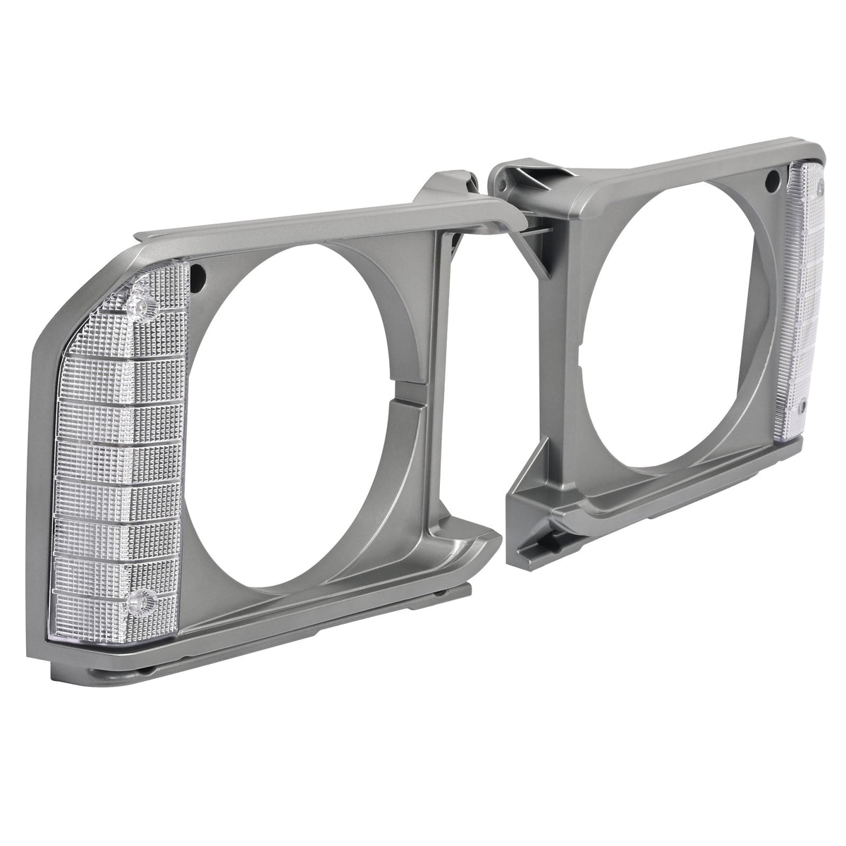 Gray Headlight Bezel Headlight Door Set For Toyota Pickup RWD 79-81 # 8161089105