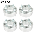 4× Wheel Spacers 4x110 2" 74mm M10x1.25 Silver For Honda Rincon 680 2006-2016