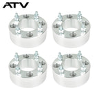 4× Wheel Spacers 4x110 2" 74mm M10x1.25 Silver For Honda Rincon 680 2006-2016