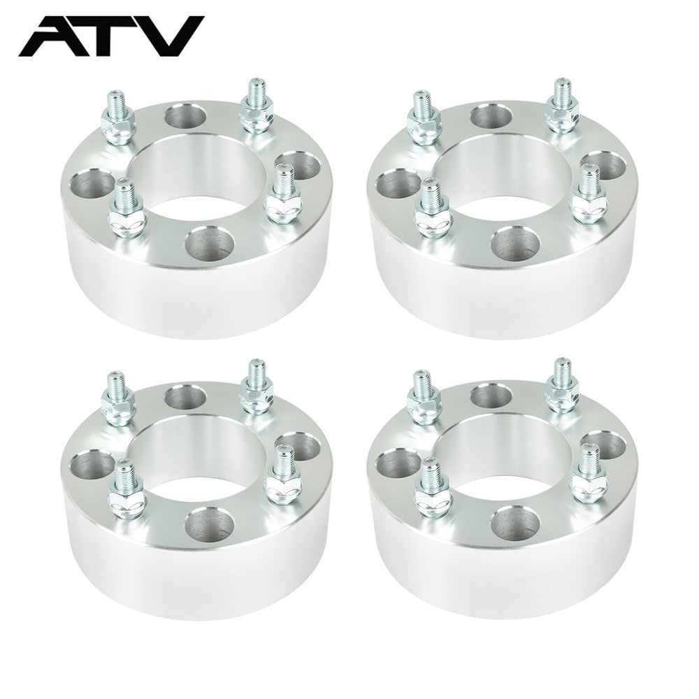 4× Wheel Spacers 4x110 2" 74mm M10x1.25 Silver For Honda Rincon 680 2006-2016