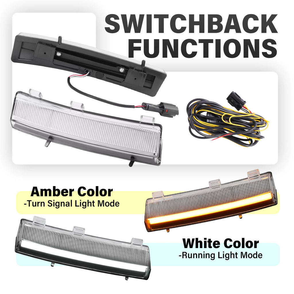 Switchback Clear Lens Turn Signal Lights Side Marker For Nissan 350Z LCI 06-09