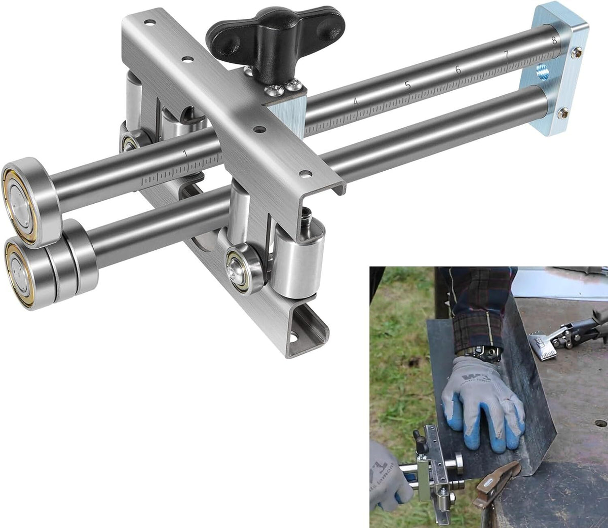 2204 Uni Bender Metal Bending Tool Adjustable Bend Height From 3/8" to 8", 0-90°