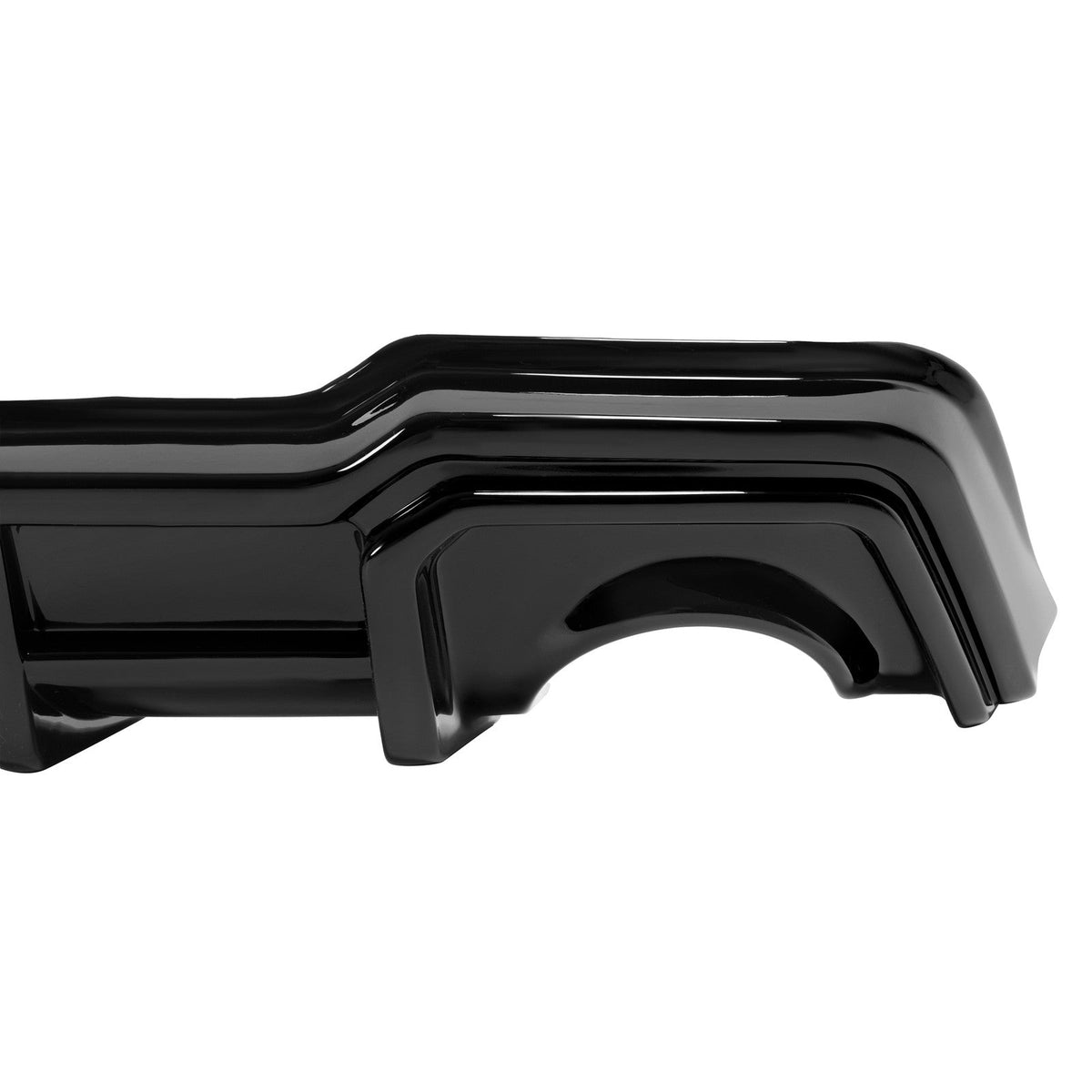For 22-26 Honda Civic Sedan Red Rear Bumper Diffuser + Corner Spat w/LED Light