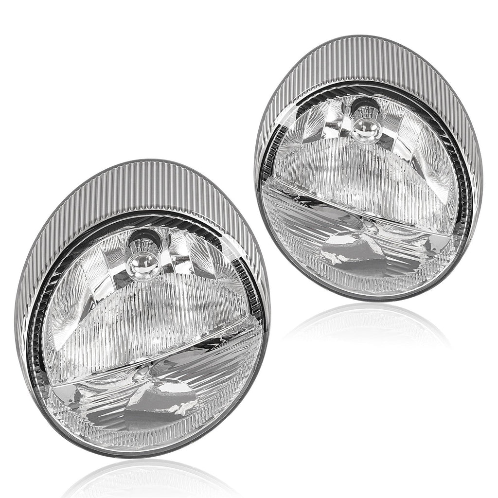 Driver and Passenger Side Headlights For Ford Thunderbird 2002-2005 Halogen