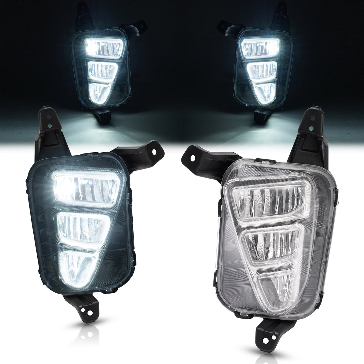 Left&Right Side Front LED Fog Lights For Kia Optima 2016 2017 2018 #92202D5000