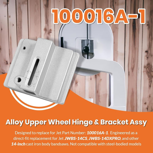 100016A-1 Alloy Upper Wheel Hinge & Bracket for Jet 14" Cast Iron Band Saw