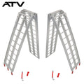 ATV UTV 7.5' Aluminum Folding Loading Ramps For Truck Motorcycle Lawn Mower ×2