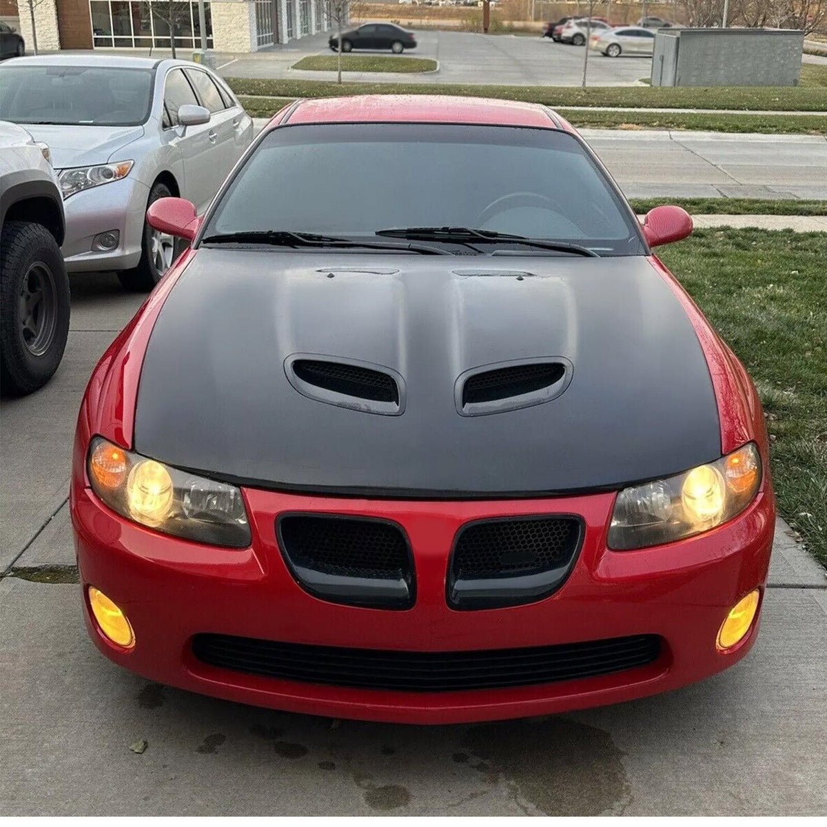 Left&Right Front Upper Kidney Grille Insert Black ABS For Pontiac GTO 2004-2006