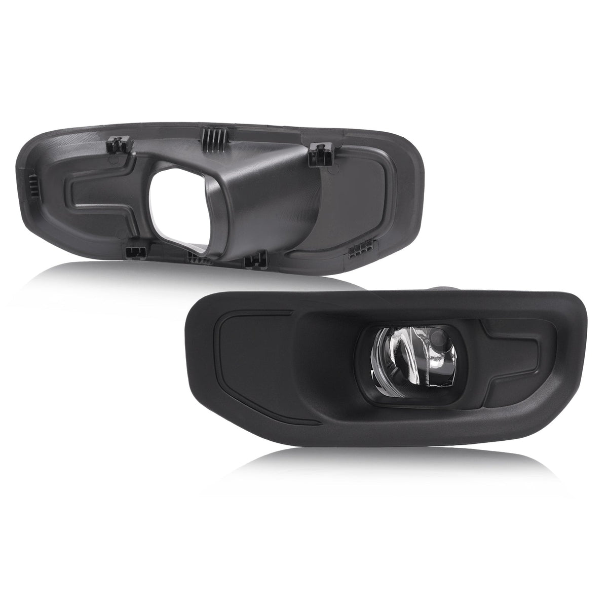 Pair For Ram 1500 2019-2024 Front Driver & Passenger Side Fog Lights W/Bezels