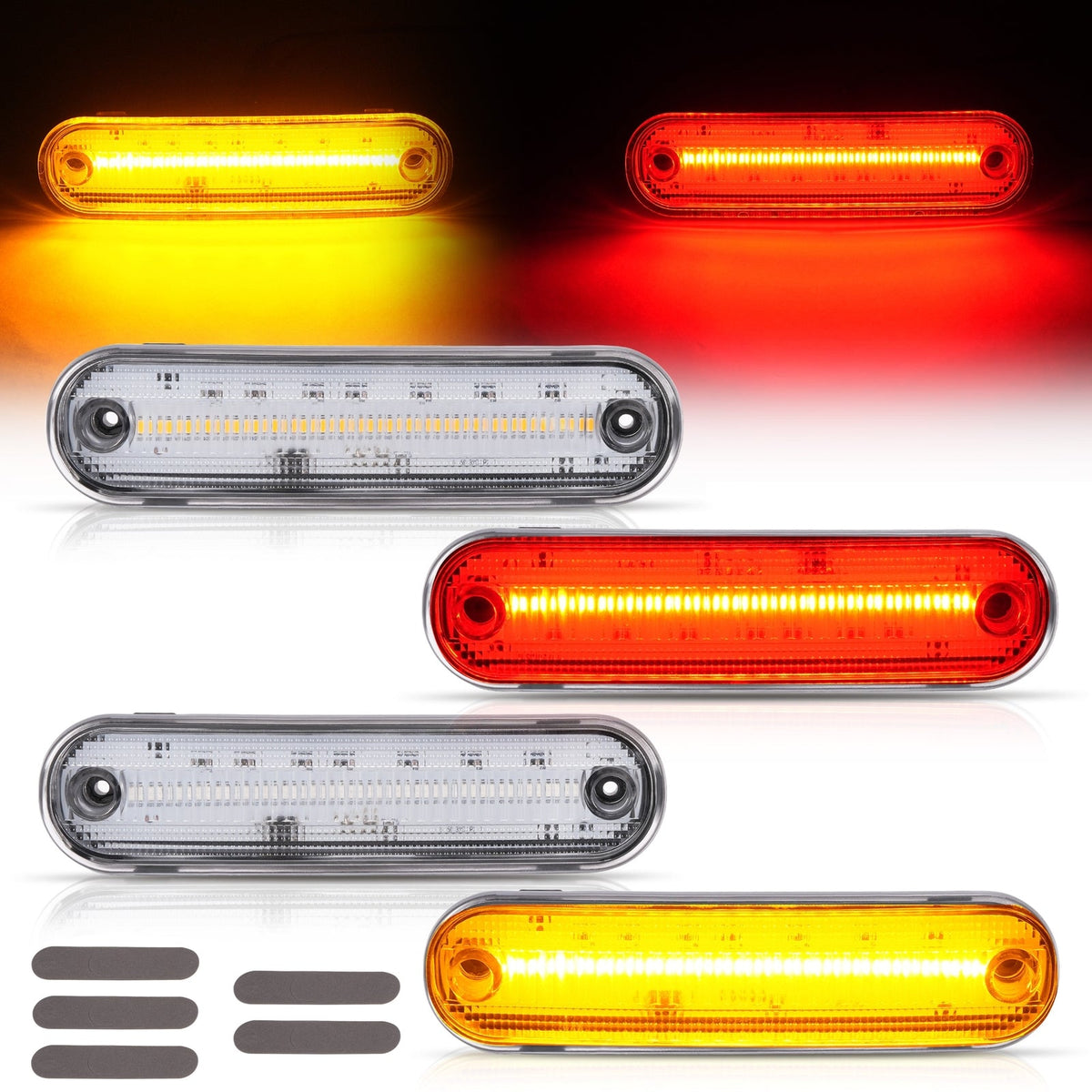 LED Front Rear Side Marker Lights Clear For Mazda Miata 1990-1997 MX-5 1999-2005