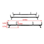 65" 3-Bar Cargo Van High Ladder Roof Rack For Nissan NV 1500 2500 3500 750 lbs