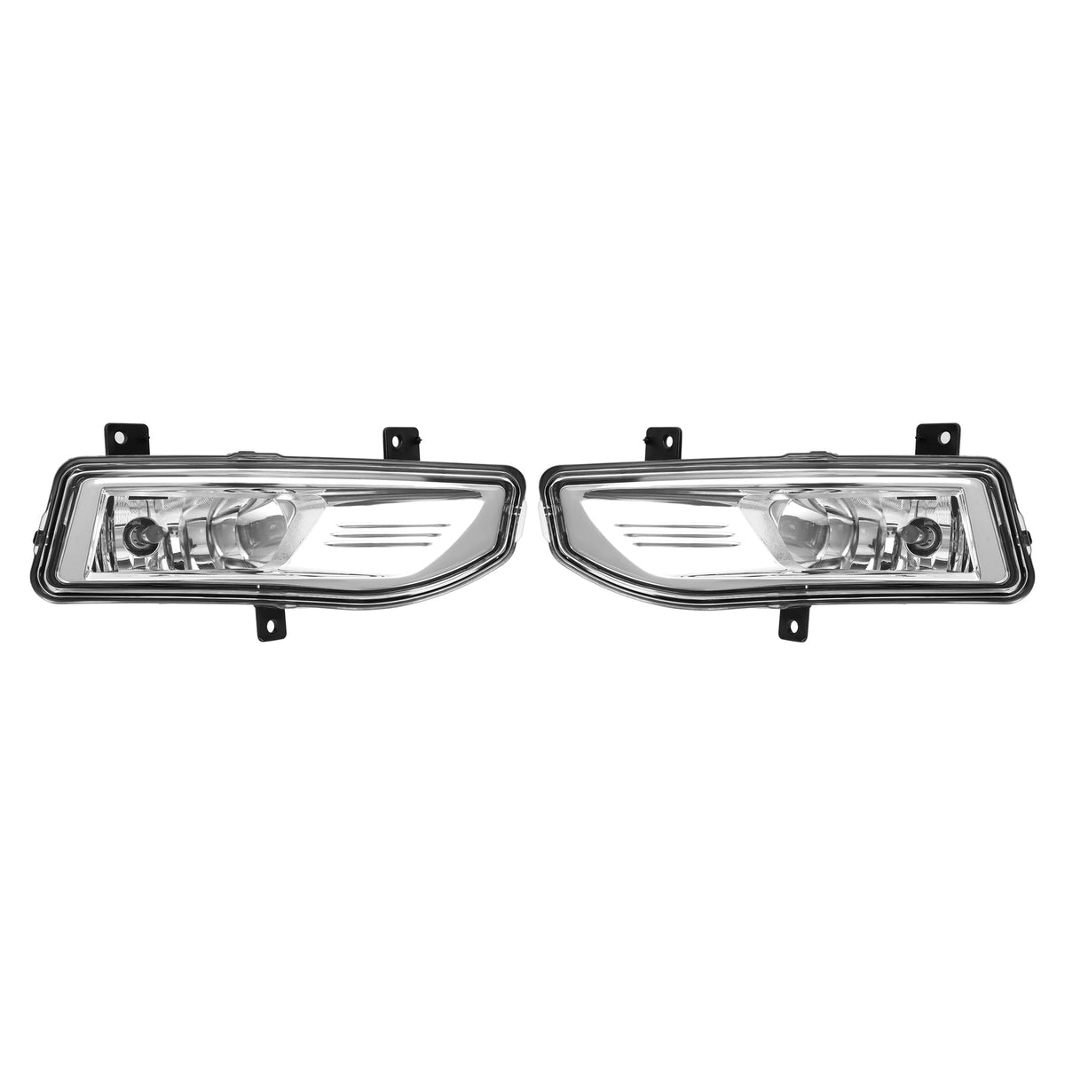 For 2017-2020 Nissan Rogue S SL SV Front Bumper Fog Lights Lamps w/Bezel+Bulbs