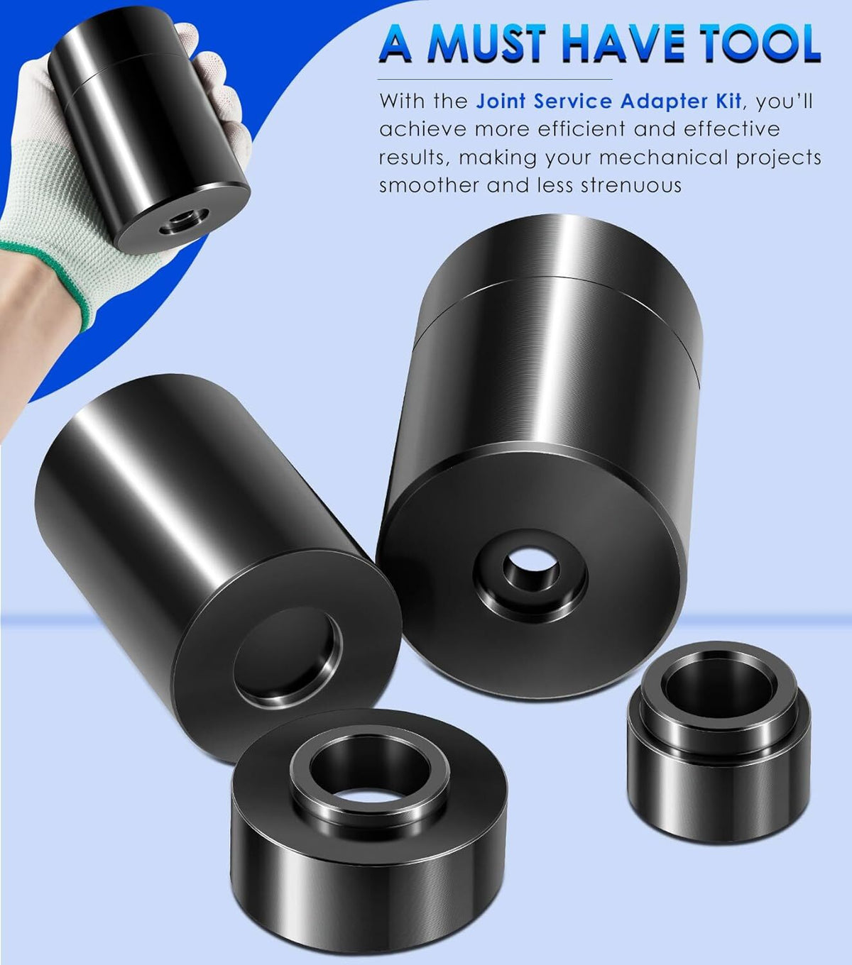 Ball Joint Service Adapter Tools Kit 7894 for Jeep Wrangler & Dodge Ram Trucks