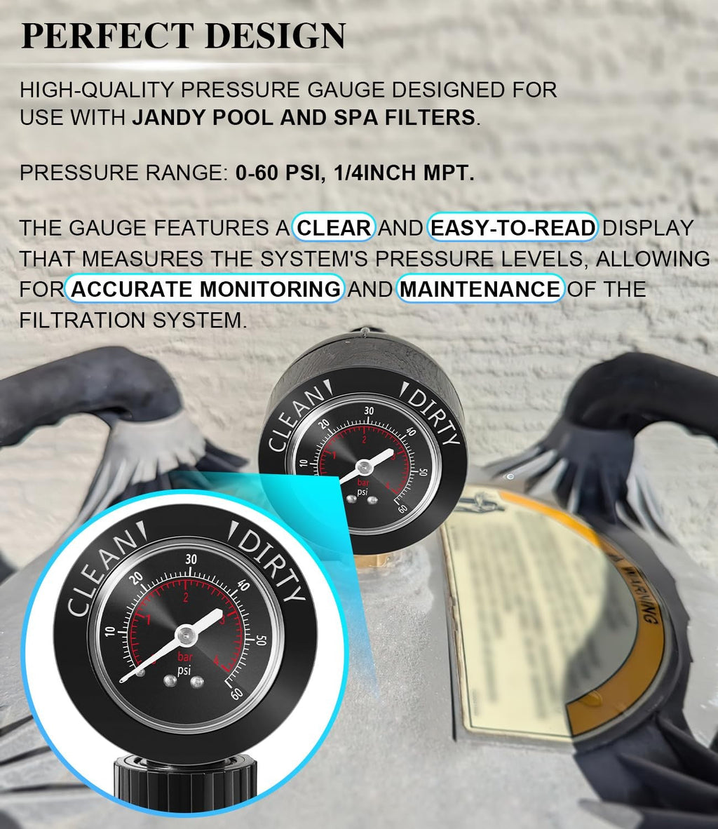 Brass Insert R0357200 Air Gauge Release Valve for Jandy CV CL DEV DEL JS Series